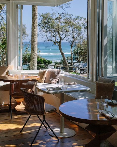 20 Of The Best Restaurants In Regional NSW That Are Worth The Road Trip | Urban List Sydney Design, Restaurant, Dining, Seaside Cafe, Cafe Design, Waterfront Restaurant, Modern Italian, Seaside Apartment, Hotel Apartment