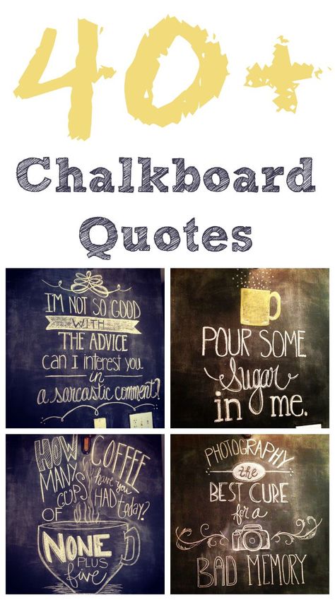 40+ Chalkboard Wall Quotes – So Creative! Wall Quotes, Ideas, Décor, Chalkboard Quotes, Chalkboard Ideas, Chalkboard Wall, Chalkboard, So Creative, Creative