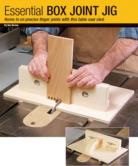 Diy, Workshop, Woodworking Jigs, Woodworking Box, Box Joints, Table Saw Jigs, Woodworking Jig Plans, Box Joint Jig, Router Table Plans