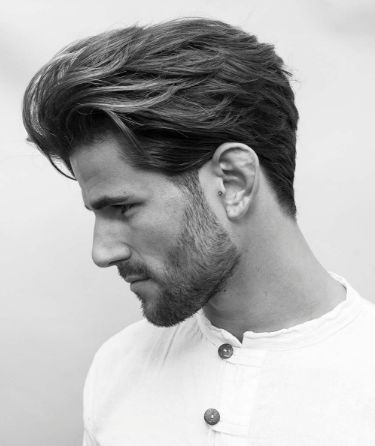 Pompadour, Beards, Pompadour Hairstyle, Gaya Rambut, Capelli, Mens Hairstyles Thick Hair, Haar, Beard Hairstyle, Straight Hairstyles