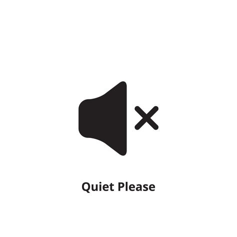 Quiet please icon on white background. Keep silence symbol. Silent mode concept. Vector Wallpaper Quotes, English, Shirts, ? Logo, Download, Pictogram, Keep Quiet, Vector Free, Silence