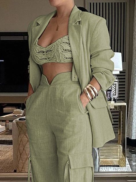 Outfits, Casual Outfits, Trendy Outfits, Chic Outfits, Womens Fashion, Clothes For Women, Stylish Outfits, Fitted Blazer, Outfit