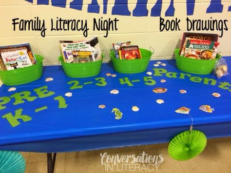 Tips and Ideas for organizing a successful Family Literacy Night Organisation, Summer, Ideas, Reading, Family Literacy Night Activities, Family Literacy Night, Reading Night Activities, Curriculum Night, Literacy Night Themes