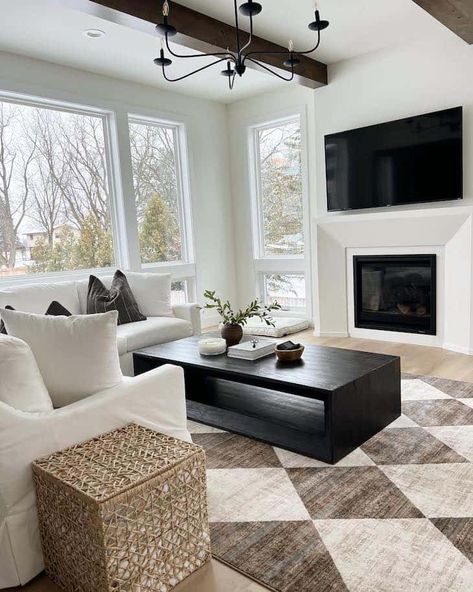 The Ultimate Guide to Choosing a Rectangle Coffee Table - Farmhousehub Home Décor, Design, St Andrews Fc, Ideas, Modern Farmhouse Coffee Table, Extra Large Coffee Table, Coffee Table In Front Of Reclining Sofa, Modern Black Coffee Table, Coffee Table Decor Living Room