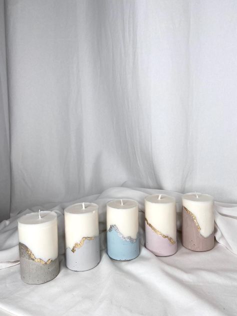 soy candles, decorative candles, concrete, handmade soy wax, handmade candles, candle making business, shop etsy, small business, home decor, modern, minimalist, clean Candles, Home-made Candles, Cement Candle, Concrete Candle, Handmade Candles, Candle Making, Scented Candles, Candle Decor, Minimalist Candles