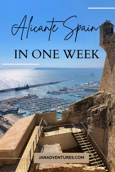 Read about my one week itinerary in this beautiful and interesting Spanish city! #spain #alicante #costablanca Travel Guides, Alicante, European Travel, Wanderlust, Trips, Andalusia Travel, Europe Travel, Spain Travel Guide, Spain Travel