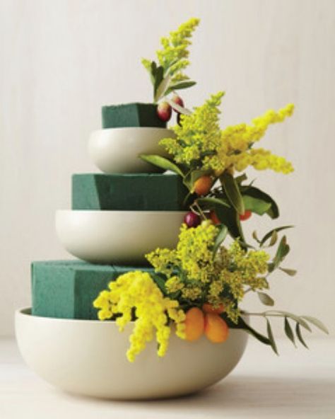 Tiered Bowl Floral Display Centrepieces, Wedding Centrepieces, Floral Arrangements, Floral Centerpieces, Flower Arrangements Diy, Centerpieces, Diy Arrangements, Flower Decorations, Flower Arrangements
