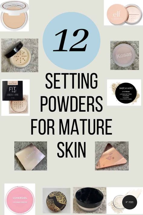 The Best Setting Powder for Mature Skin Over 40 Perfume, Foundation For Mature Skin, Under Eye Setting Powder, Best Drugstore Setting Powder, Best Face Products, Best Powder Foundation, Best Drugstore Face Powder, Face Hydration, Drugstore Setting Powder