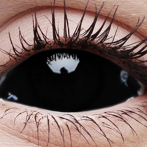 Blackout Contact Lenses, I got to a Catholic school and  I want these to freak out my teachers and friends Eyes, Halloween, Wattpad, Aesthetic Eyes, Demon, Inspo, Cool Eyes, Eye Contact, Aesthetic