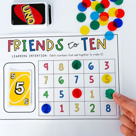 10 Games you can Repurpose for Learning Kids, Pre K, Numeracy, Kinder, School, Eureka, Kinder Math, Numbers, Uno Cards