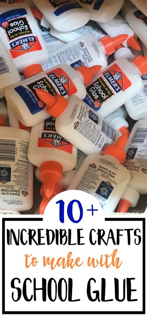 school glue crafts - incredible kids crafts using white school glue!  You've got to see these! #crafts #kidscraft #kidsactivities #school Diy, Play, School Glue Crafts, Craft Activities For Kids, Crafts For Teens, School Glue, Crafts For Kids, Kids Glue, Arts And Crafts For Teens