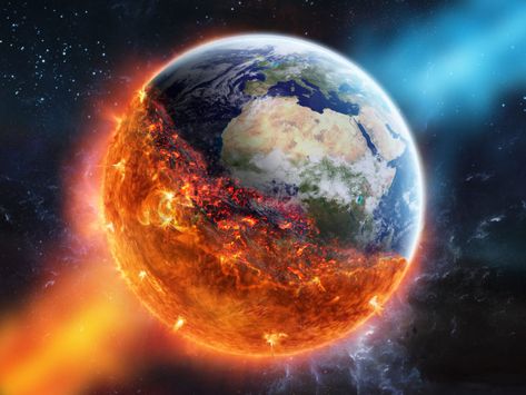 End Times Isn't Doomsday: A Great Revival Is Coming! Why Don't We Talk About It? | GOD TV World, Earth On Fire, World On Fire, Greenhouse Effect, Vibes, Doomsday, Global Warming, Apocalypse, Inspirational Quotes With Images