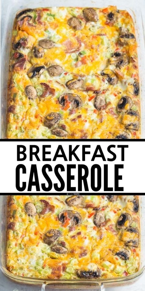 Breakfast Casserole, easy, healthy, can make ahead and it's gluten free, keto, low carb, clean eating recipe with eggs, cheese, veggies. www.noshtastic.com Low Carb Recipes, Breakfast Casserole Easy, Best Breakfast Casserole, Low Carb Breakfast Casserole, Make Ahead Breakfast Casserole, Healthy Breakfast Casserole, Gluten Free Breakfast Casserole, Breakfast Dishes, Carb Free Breakfast
