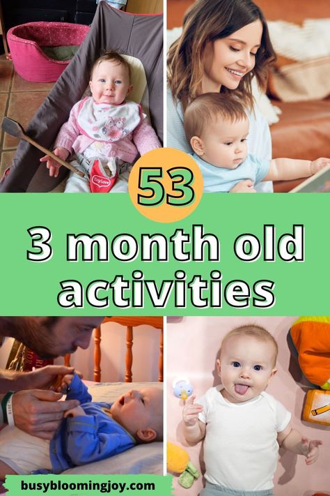 Looking for fun 3 month old activities? Here are 53 easy baby learning activities for your 3 month old to aid development. DIY sensory play ideas, Montessori activities, gross & fine motor activities & simple infant activities like tummy time. Play & bond with your baby with these sensory activities for 3 month old to reach important 3 month old milestones. Activities for 3 month old baby, baby sensory play, newborn baby tips & baby life hacks for new moms. Sensory Play, Baby Baby, Alexandria, Life Hacks, Baby Sensory Play, Baby Learning Activities, 3 Month Old Activities Baby, Baby Sensory, 3 Month Old Activities