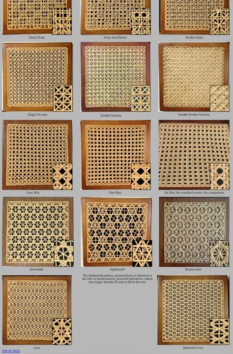 Caning sample patterns Ikea, Furniture Design, Home Décor, Design, Bamboo Weaving, Rattan, Rattan Furniture, Cane Furniture, Bamboo Crafts