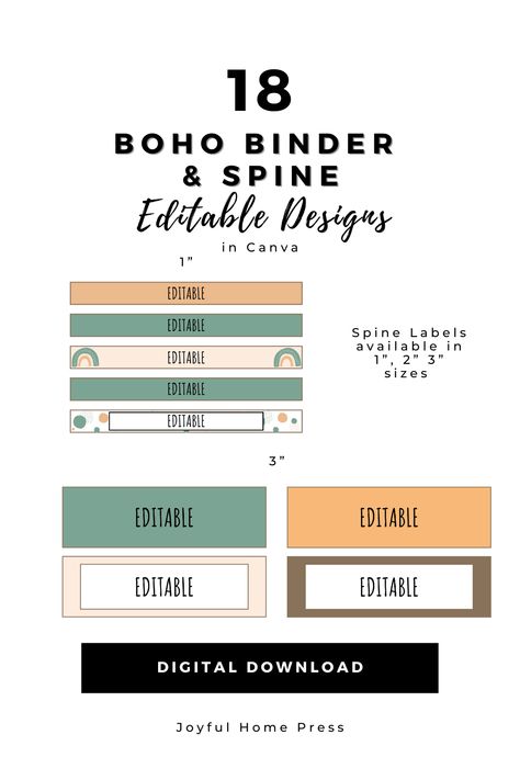 Binder Covers, Binder Covers Printable, Binder Cover Templates, Binder Labels, Binder Spine Labels, Editable Binder, Organize, Editable Labels, Free Labels