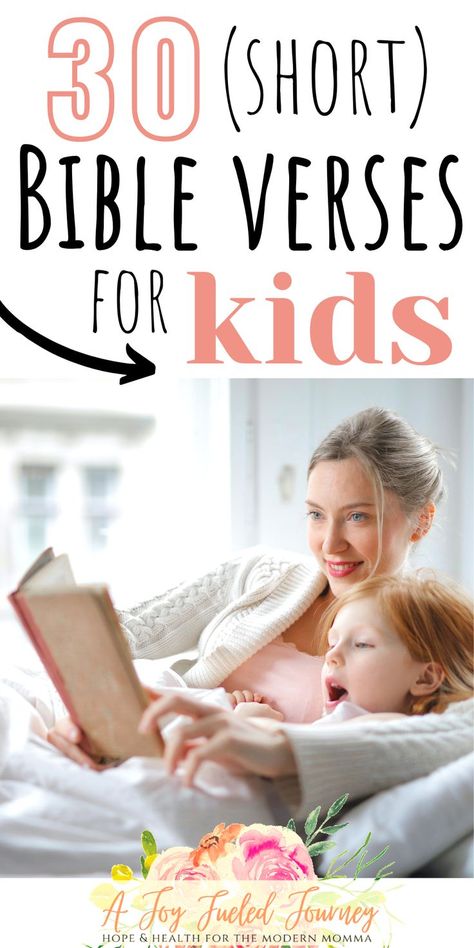 30 Short Bible Verses for Kids. Encouraging our children to hide God's Word in their hearts can go a long way in helping to strengthen their faith. Here are 30 short Bible verses for kids to memorize! Reading, Inspiration, D1, Bible Lessons For Kids, Scriptures For Children, Bible Verses For Children, Bible For Kids, Scriptures For Kids, Bible Verses About Children