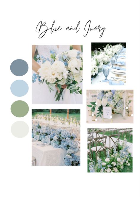 Bridgetown, Floral, Dusty Blue, Blue Color Palette Wedding, Blue White Weddings, Sky Blue Weddings, Light Blue Wedding, Pale Blue Wedding, Light Blue Wedding Colors