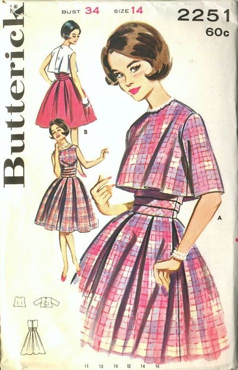 Butterick- Vintage Sewing Sewing Patterns, Dress Patterns, Clothes, Vintage Sewing Patterns, Couture, Vintage Sewing, Clothing Patterns, Vintage Dress Patterns, Clothes Design