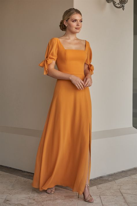 Outfits, Bridesmaid Dresses, Gowns, Gowns With Sleeves, Bridesmaid Dresses With Sleeves, Bridesmaid Dresses Tahiti, A Line Gown, Rust Bridesmaid Dress, Dresses With Sleeves
