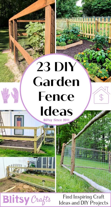 23 Durable DIY Garden Fence Ideas To Keep Your Gaden Safe Diy, Easy Fence Ideas Cheap, Diy Backyard Fence On A Budget, Diy Fence Ideas Cheap, Diy Backyard Fence, Diy Garden Fence, Fence For Garden, Cheap Garden Fencing, Cheap Fence