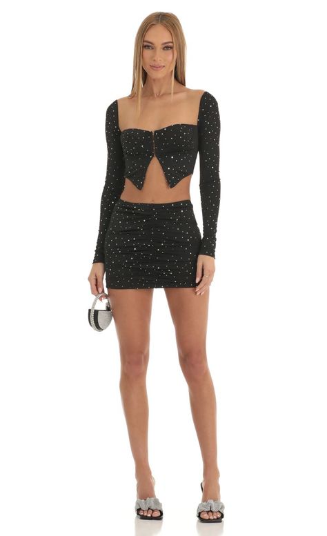 LUCY IN THE SKY | Designed in Los Angeles Design, Two Piece Skirt Set, Two Piece Short Set, Lace Romper, Sequin Bodycon Dress, Halter Bodycon Dress, Long Sleeve Dress, A Line Dress, Sequin Cutout Dress