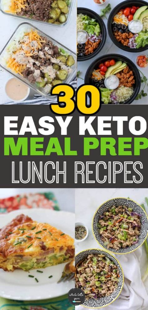 Lunch Meal Prep Recipes, Keto Suppers, Keto Lunch Meal Prep, Lunch Ideas Keto, Keto Bowls, Easy Keto Meal Prep, Sugar Challenge, Ketosis Diet Recipes, Meal Prep Lunch