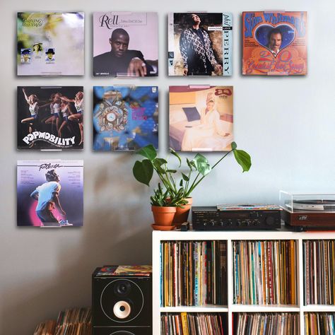 Music Room, Records Wall, Record Wall Display, Record Wall, Vinyl Records Wall, Vinyl Record Wall, Records, Vinyl Records, Wall Display