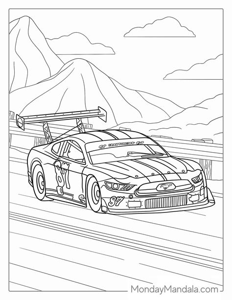30 Race Car Coloring Pages (Free PDF Printables) Kids' Colouring, Colouring Pages, Race Car Coloring Pages, Truck Coloring Pages, Cars Coloring Pages, Car Drawings, Free Kids Coloring Pages, Racing Car Images, Coloring Pages For Kids