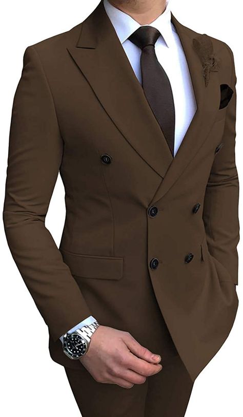 Suits, Tops, Casual, Dressing, Winter Outfits, Coat Pant For Men Suits Wedding, Formal Suits Men, Mens Casual Dress, Brown Suits For Men