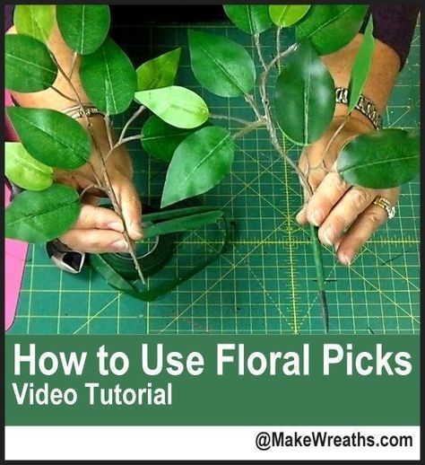 How to Use Wood Floral Picks in Wreaths | Southern Charm Wreaths #diy #makewreaths  #tutorial #southerncharmwreaths Flowers, Mesh Wreaths, Decoration, Ideas, Floral, Diy, Design, Patchwork, Wreaths