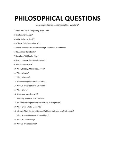 30 Deep Philosophical Questions - Highly thought-provoking questions. English, Philosophical Questions, Psychology Questions, Interesting Questions, Writing Therapy, Interesting Questions To Ask, Topics To Talk About, Interesting Topics, What If Questions