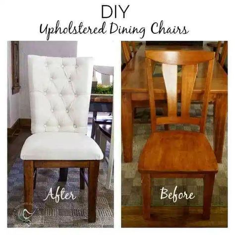 Upholstered Wood Dining Chairs |- Designed Decor Dining Chairs, Dining Chair Makeover, Upholstered Dining Chairs, Dining Room Chairs Diy, Dining Chairs Diy, Chair Cushions, Dining Room Chairs, Dining Chair Design, Wooden Dining Chairs
