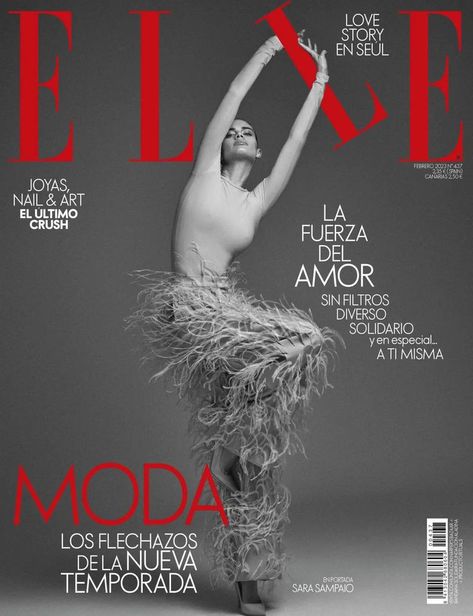 Sara Sampaio covers Elle Spain February 2023 by Xavi Gordo Instagram, Sara Sampaio, Elle Spain, Vogue Covers, Media Magazine, Dance Magazine, Moda, Fotografia, Fashion Magazine Cover