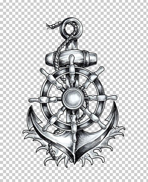 Tattoos, Tattoo, Tattoo Designs, Anchor Tattoos, Ship Wheel Tattoo, Pirate Tattoo, Anchor Tattoo, Anchor Tattoo Design, Compass Tattoo Design