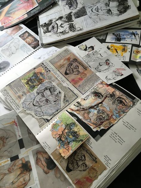Retro, Book Art, Canvas, Sketchbook Layout, Creative, Art Journal Inspiration, Portfolio, Sketchbook Inspiration, Art Journal Pages