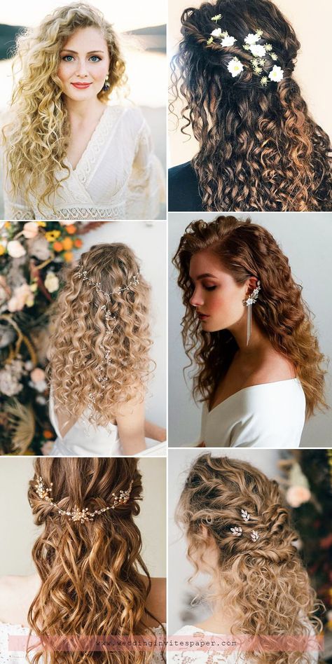100+ Half Up Half Down Wedding Hairstyles to Swoon Over #halfuphairstyle #weddinghairstyle #hairstyle #weddingideas #weddings Bridal Hair, Wedding Hairstyles, Wedding Hair Down, Wedding Hairstyles Half Up Half Down, Wedding Hairstyles For Long Hair, Bridal Hair Half Up, Curly Wedding Hair, Bride Hairstyles, Wedding Hair And Makeup