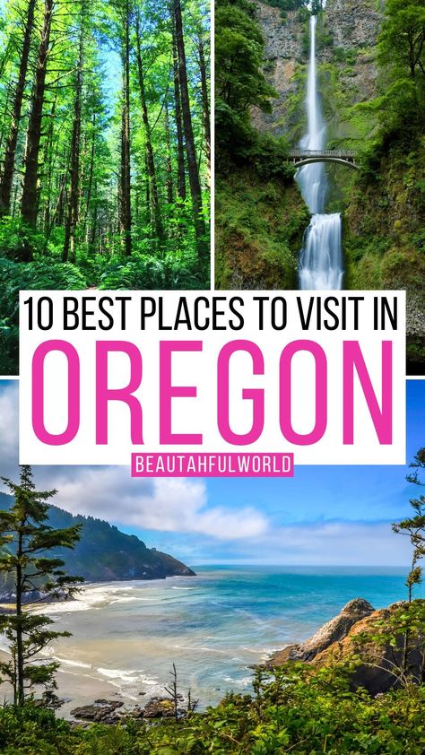 10 Best Places to Visit in Oregon + Secret Expert Tips Travel Destinations, Oregon Travel, Vacation Ideas, Pacific Northwest, Oregon, Oregon Vacation, Pacific Northwest Travel, Southwest Usa Travel, Oregon Road Trip