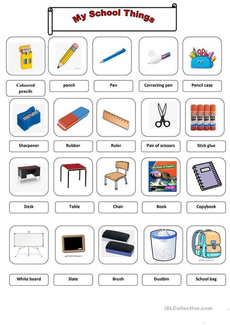 English, Things In Classroom Worksheet, Kindergarten English, School Worksheets, Phonics Reading Passages, English Primary School, English Lessons For Kids, Phonics Reading, English Vocabulary Words Learning