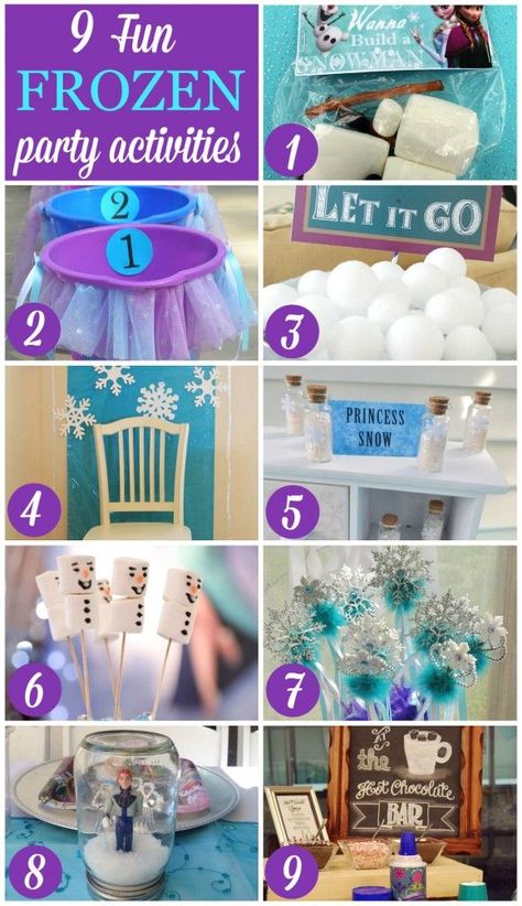 9 fun Frozen party activities for your upcoming Frozen birthday party! See more party planning ideas at CatchMyParty.com! Disney Frozen Party, Disney Frozen Birthday, Frozen Party, Disney Frozen Birthday Party, Elsa Birthday, Elsa Birthday Party, Frozen Theme, Elsa, Frozen 3rd Birthday