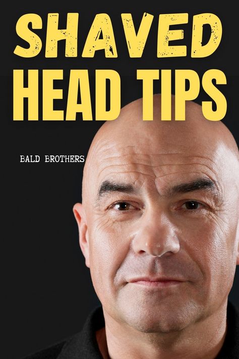 If you shave your head, then you need to see these shaved head tips! Shaving Your Head, Shaving Beard, How To Properly Shave, Balding, Best Shave, Clean Shaven, Shaved Head, Bald Men, Bald Men Style