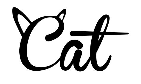 Cat logo Tattoo, Crazy Cat Lady, Logos, Doodles, Dogs, Cat Logo, Word Cat, Cat Design, Cat Silhouette