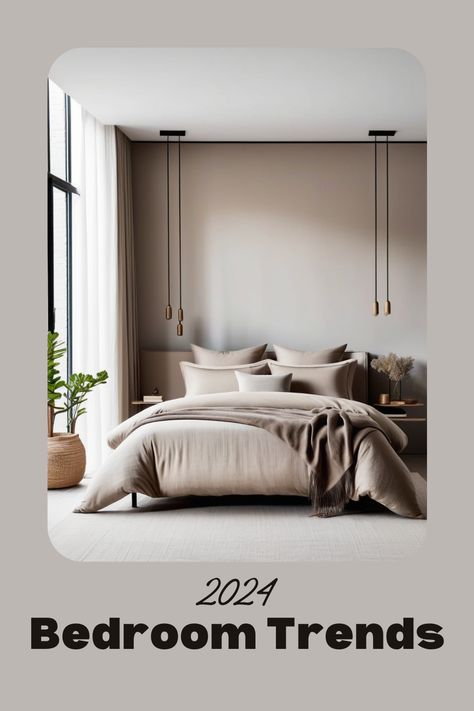 Discover the hottest bedroom trends for 2024! From earthy color palettes to eco friendly bedroom designs, we've got you colored. Let me know which trends you would like to see added to this list! #bedroomtrends #2024trends #sustainablehomedecor Design, Home Décor, Interior, Small Bedroom Color Ideas, Best Bedroom Colors, Bedroom Color Schemes, Bedroom Colors, Room Color Ideas Bedroom, Bedroom Inspirations For Small Rooms