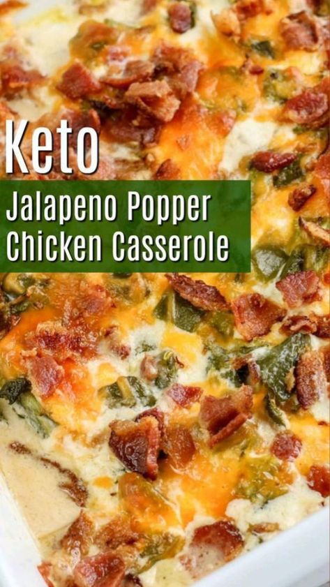Meals, Stuffed Peppers, Meal Prep, Low Carb Rezepte, Jalapeno Popper Chicken, Low Carb Chicken Recipes, Jalapeno Poppers, Keto, Crockpot