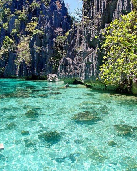 Big Lagoon, El Nido, Palawan. Photo by Pilotmadeleine | IG: @pilotmadeleine Travel, Palawan, Jamaica, Bikini, Voyage, El Nido Palawan, Boracay, Philippines Travel, Travel Inspo