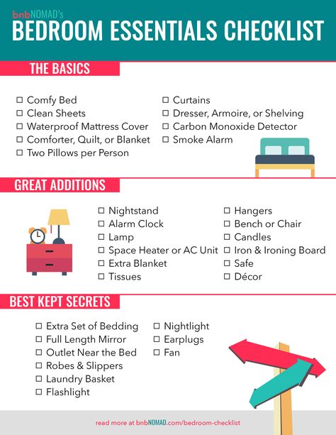 The Airbnb Host's Essential Bedroom Checklist Wordpress, Organisation, Texas, Bedroom, Bed Curtains, Bedroom Essentials, Apartment Essentials, Bedroom Checklist, Bedroom Accessories
