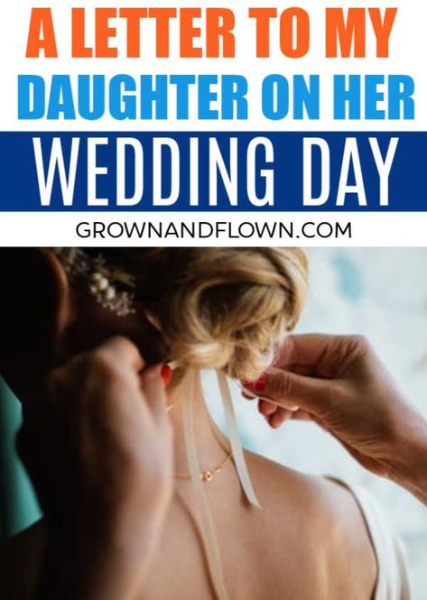 14 Thing I want my daughter to know on her wedding day. My daughter is still little, but here's what I want her to know before she gets married #weddingday #motherhood #grownandflown #parenting #daughter #mother Mother Of The Bride, Daughter Wedding Gifts, Mom Wedding, Getting Married Quotes, Mother Daughter Wedding Gifts, Married Quotes, Message To Daughter, Wedding Advice, Getting Married