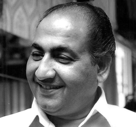 Rafi's first song with Naushad was "Hindustan Ke Hum Hain" with Shyam Kumar, Alauddin and others, from A. R. Kardar's Pehle Aap (1944). Around the same time, Rafi recorded another song for the 1945 film Gaon Ki Gori, "Aji Dil Ho Kaaboo Mein". He considered this song his first Hindi language song.[7]  Rafi appeared in two movies. In 1945, he appeared on the screen for the song "Tera Jalwa Jis Ne Dekha" in the film Laila Majnu.[7] He sang a number of songs for Naushad as part of the chorus, includ Portrait, Art, Films, Bollywood Stars, Bollywood, People, Mukesh Singer, Kishore Kumar, Bollywood Posters