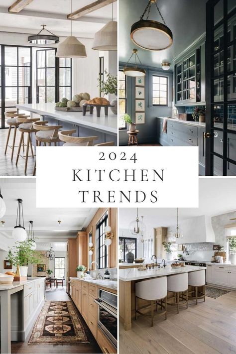 Beautiful kitchen design ideas and trends for 2024, with lighting ideas, 2024 kitchen cabinet trends, colors, backsplash ideas, warm wood cabinets, European style kitchens, designer kitchen ideas, modern farmhouse style & more! Kitchen Interior, Design, Modern Farmhouse, Kitchen Ideas, Kitchen Trends, Kitchen Cabinet Trends, Kitchen Redo, Kitchen Design Trends, Kitchen Cabinet Design