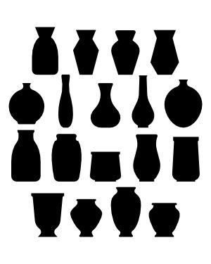 Ceramic Bottle, Ceramic Jars, Ceramic Vessel, Rose Vase, Flower Vases, Ceramics Pottery Vase, Elegant Vases, Silhouette Clip Art, Typography Layout